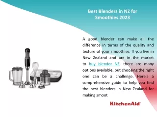 Best Blenders in NZ for Smoothies 2023