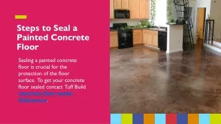 Steps to Seal a Painted Concrete Floor