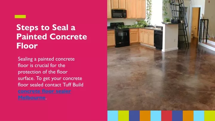 steps to seal a painted concrete floor