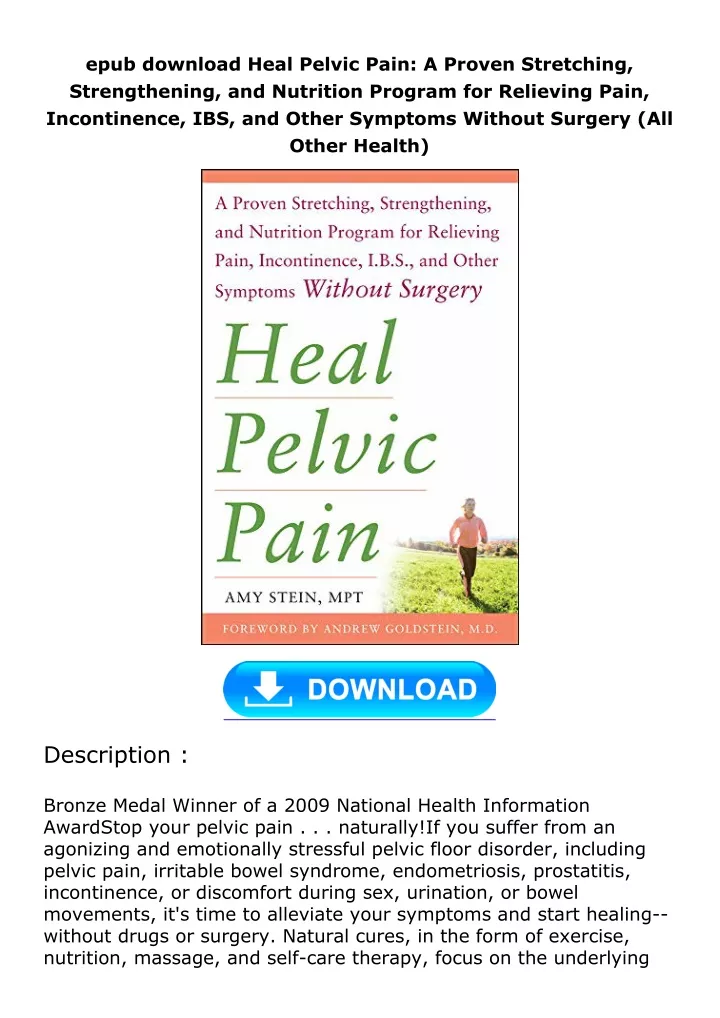 epub download heal pelvic pain a proven
