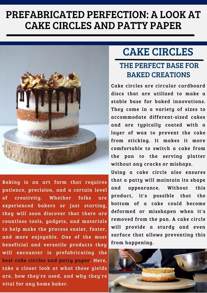 prefabricated perfection a look at cake circles