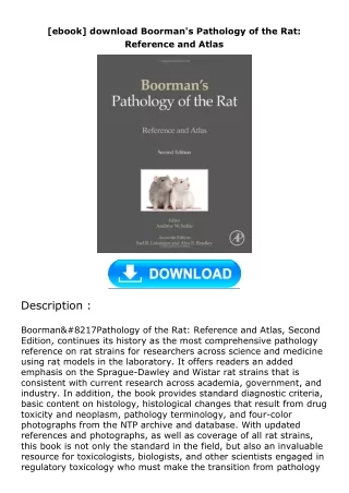 [ebook] download Boorman's Pathology of the Rat: Reference and Atlas