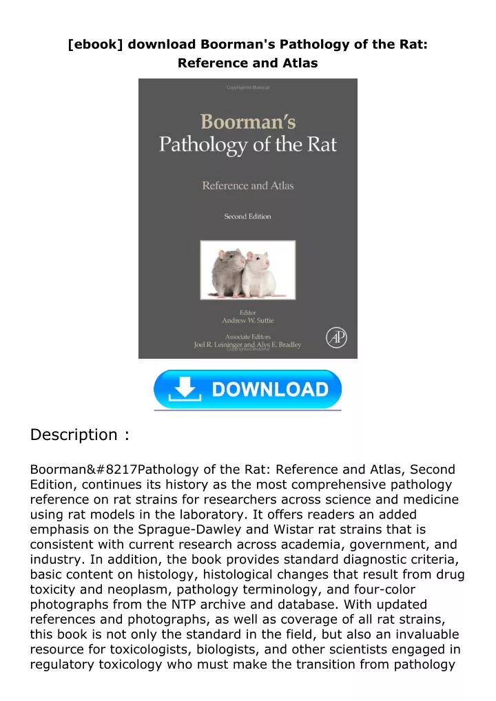 ebook download boorman s pathology