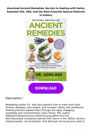 download ancient remedies secrets to healing with
