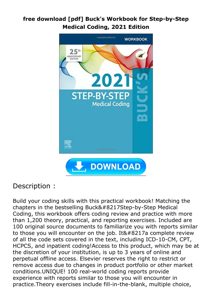 PPT - Free Download [pdf] Buck's Workbook For Step-by-Step Medical ...