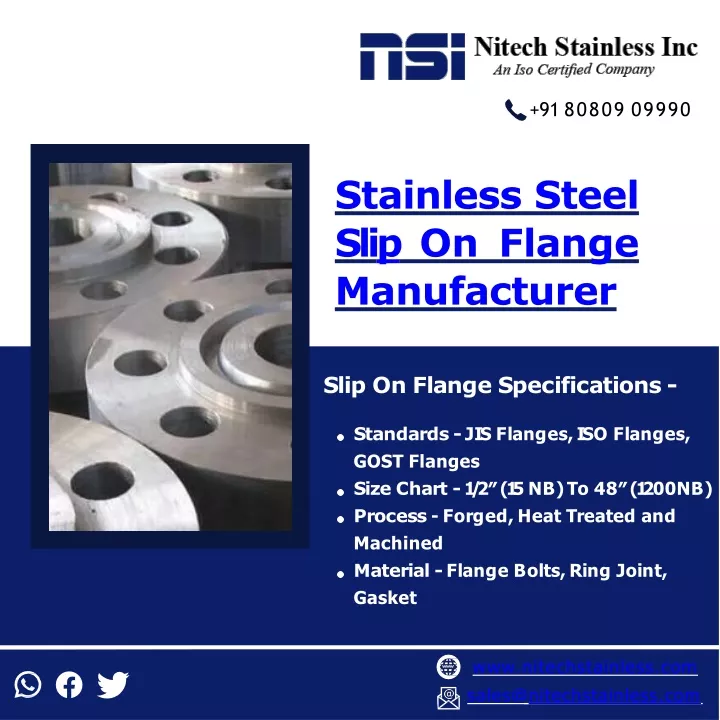 stainless steel sli p on flange manufacturer