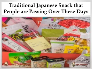 Traditional Japanese Snack that People are Passing Over