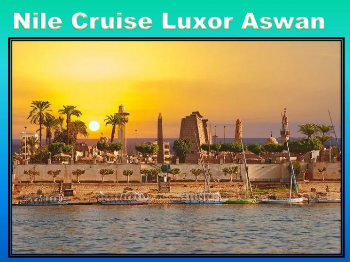 nile cruise luxor aswan