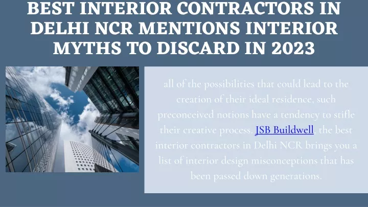 best interior contractors in delhi ncr mentions