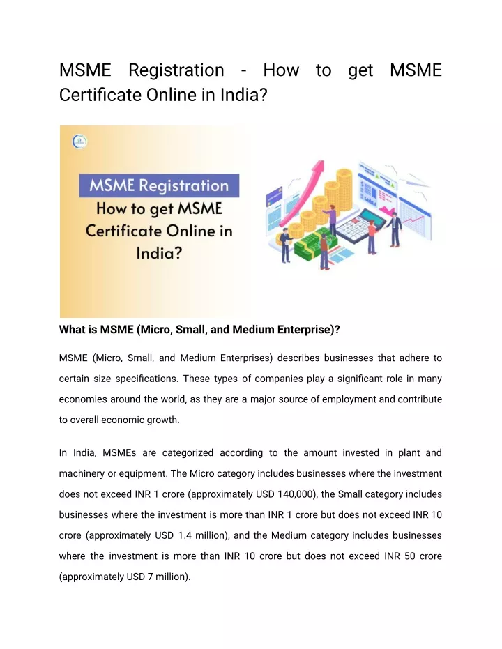 msme certificate online in india