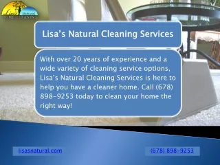 Lisa’s Natural Cleaning Services