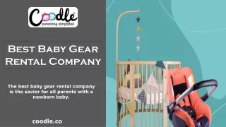 Best Baby Gear Rental Company