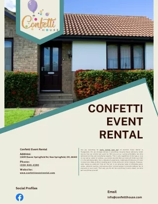 confetti event rental
