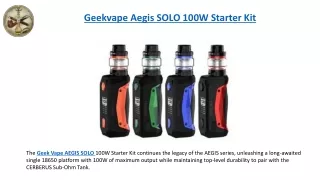 Geekvape Aegis SOLO 100W Starter Kit