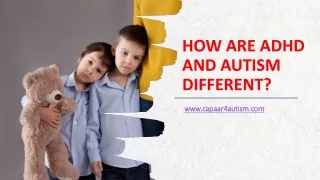 how are adhd and autism different