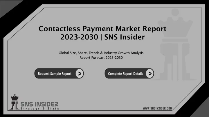 contactless payment market report 2023 2030