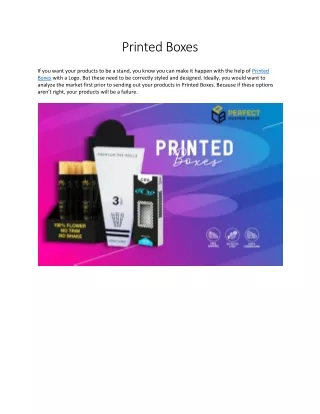 Printed Boxes