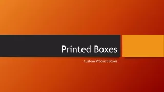 Printed Boxes