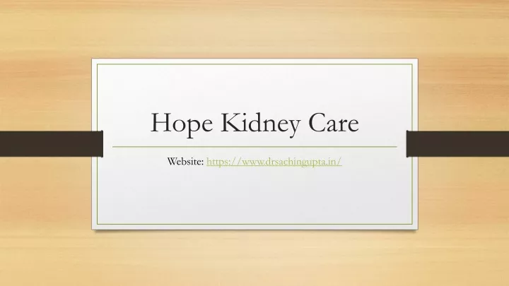 hope kidney care