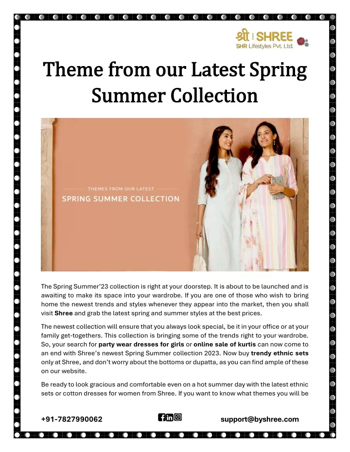 theme from our latest spring theme from