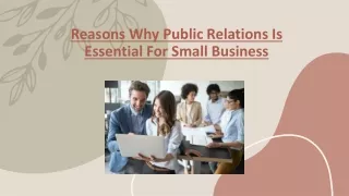 Reasons Why Public Relations Is Essential For Small Business