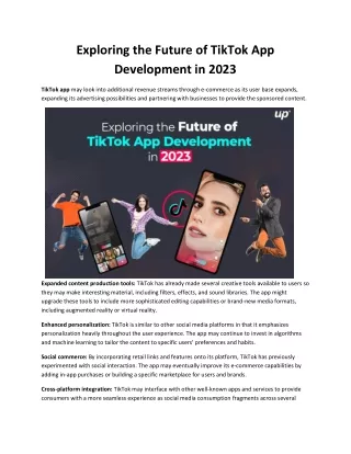 Exploring the Future of TikTok App Development in 2023 (1)
