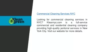 Commercial Cleaning Services Nyc  Kleannyc.com