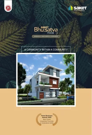 Buy Luxury Villas in Gowdavelly, Hyderabad - Saket Bhusatva