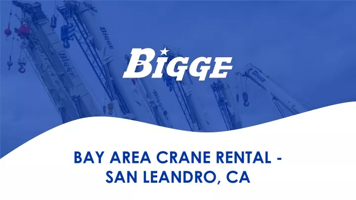 bay area crane rental san leandro ca