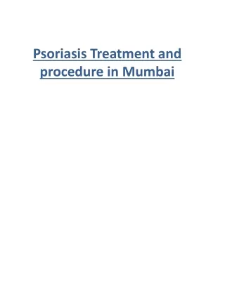 psoriasis treatment and procedure in mumbai
