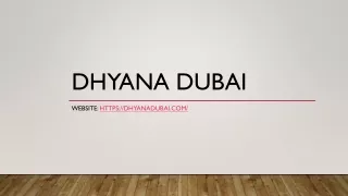 Deepen Your Yoga Practice with Expert Instruction at Dhyana Dubai's Conveniently