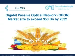 Gigabit Passive Optical Network (GPON) Market PPT