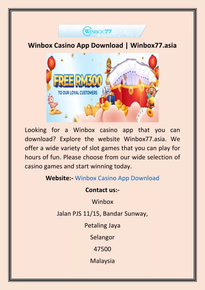 winbox casino app download winbox77 asia