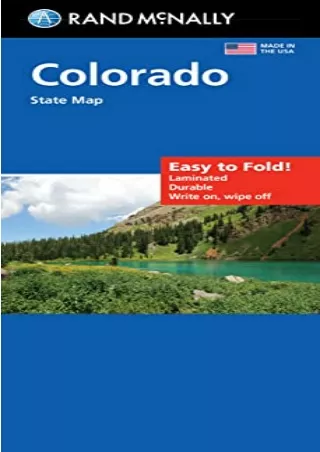 PDF/BOOK Rand McNally Easy To Fold: Colorado State Laminated Map