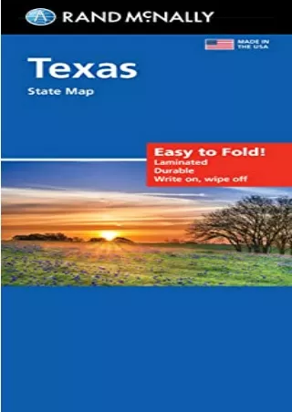 (PDF/DOWNLOAD) Rand McNally Easy To Fold: Texas State Laminated Map