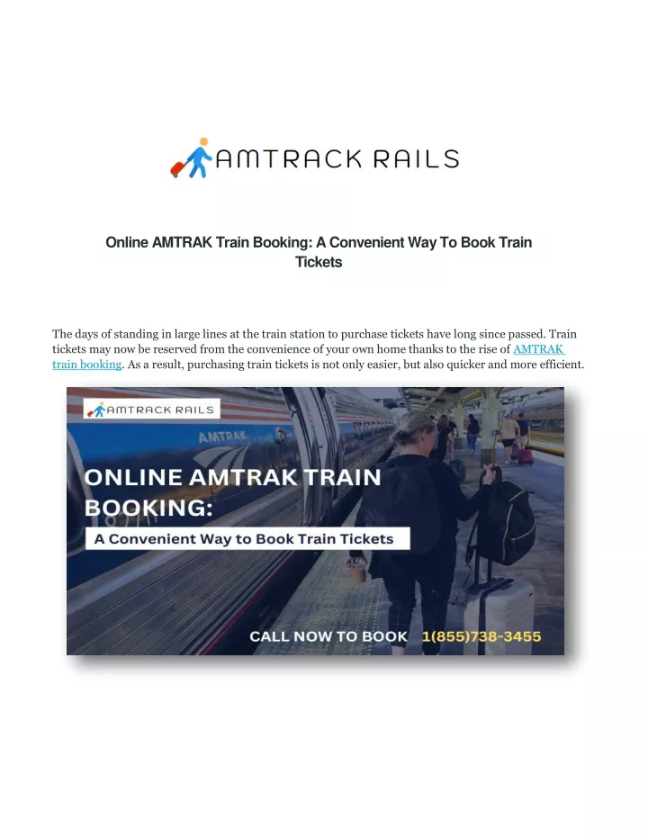 online amtrak train booking a convenient