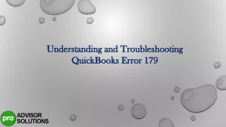 understanding and troubleshooting quickbooks