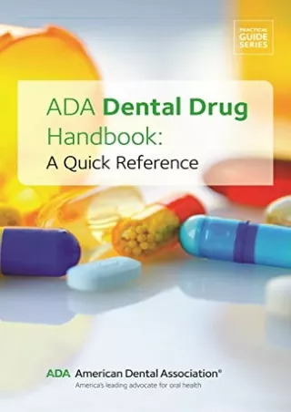 ada dental drug handbook a quick reference