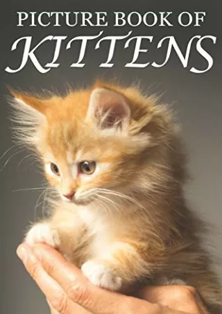 free read (pdf) Picture Book of Kittens: Picture Book of Kittens: For Seniors wi