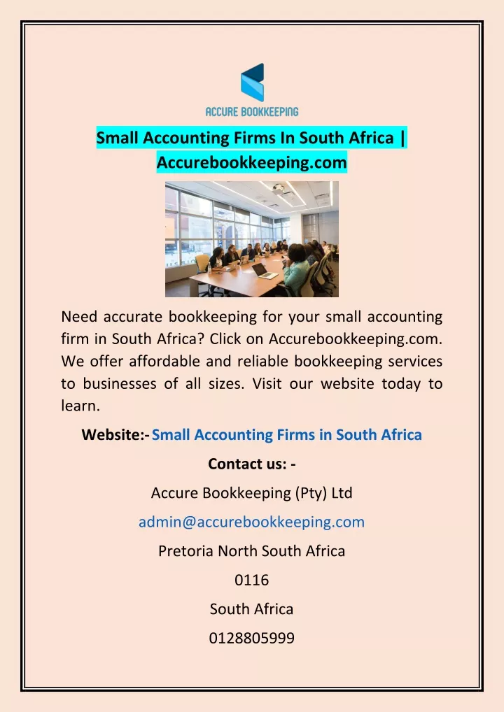 small accounting firms in south africa