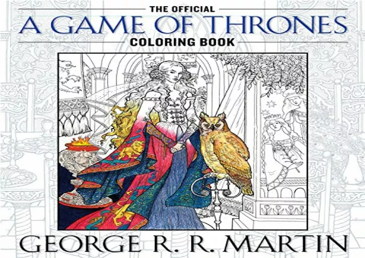 pdf book the official a game of thrones coloring