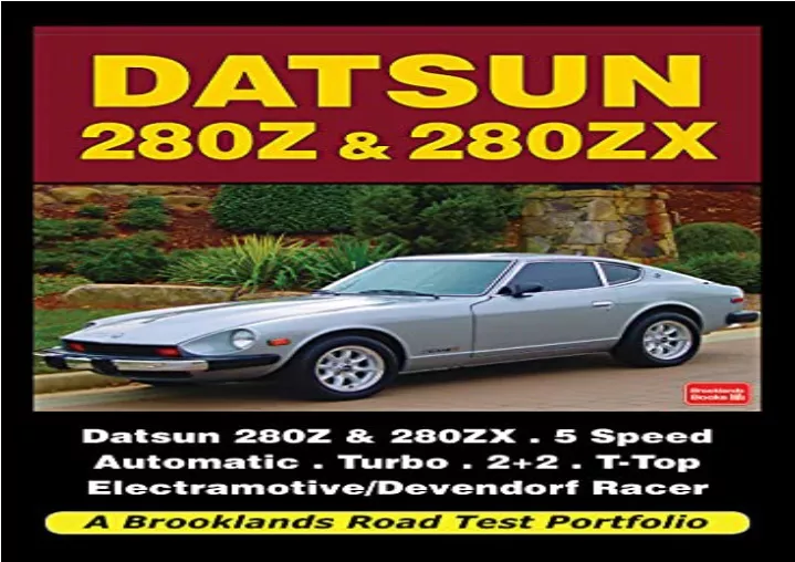 pdf book datsun 280z 280zx brooklands road test