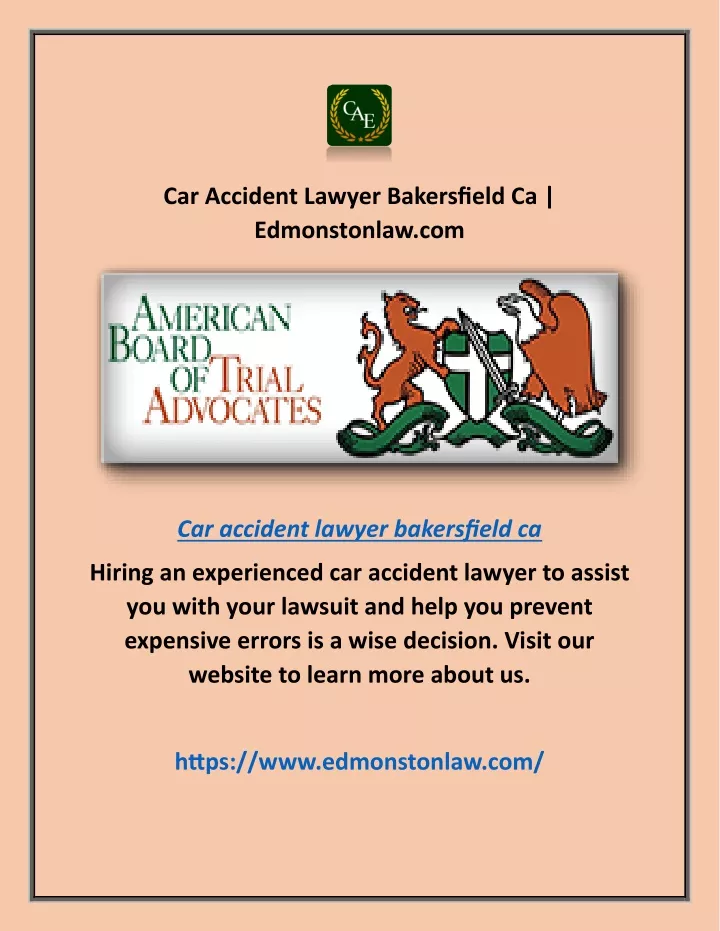 car accident lawyer bakersfield ca edmonstonlaw