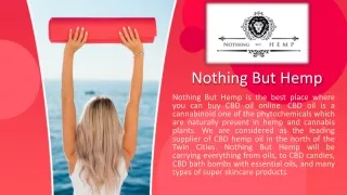 Buy CBD Hemp Oil Topical Online - Nothingbuthemp