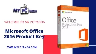 Microsoft Office 2016 Product Key