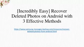 3 Ways to Recover Deleted Photos on Android Phone [Proven]