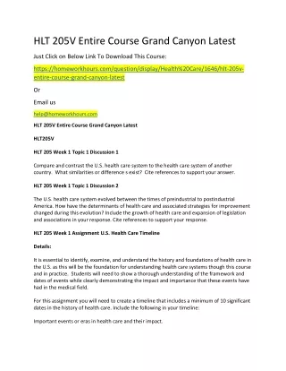 hlt 205v entire course grand canyon latest just