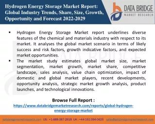 Hydrogen Energy Storage Market
