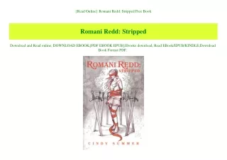 {Read Online} Romani Redd Stripped Free Book