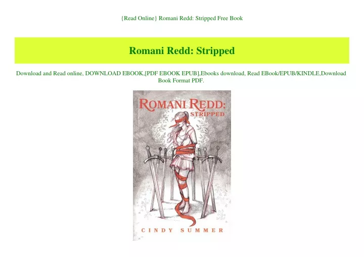 read online romani redd stripped free book